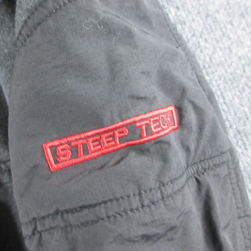 Vintage The North Face Jacket Mens XL Gray Steep Tech Hooded Fleece Ski 90s